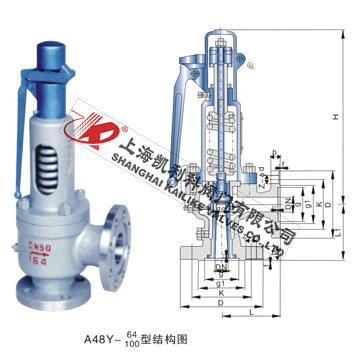A48H、A48Y帶扳手彈簧全啟式安全閥